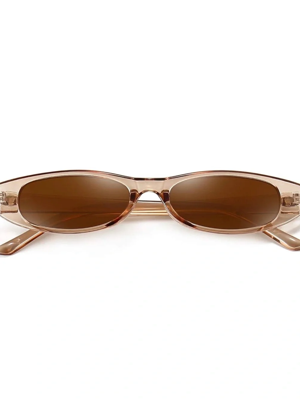 Transparent tan sunglasses